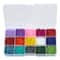6 Pack: Rainbow Mix Glass Seed Beads by Bead Landing™